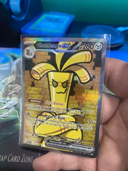 Pokemon Paradox Rift Gholdengo ex 252/182 Special Illustration Rare SIR NM - Image 2