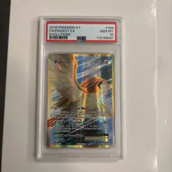 2016 Pokemon TCG Evolutions Pidgeot EX Full Art Holo 104/108 English PSA 10 - Image 1