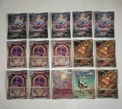 Pokemon TCG lot 15 gem full art.Mismagius. Milcery. Fidough. Skarmory.NM JM64 - Image 1