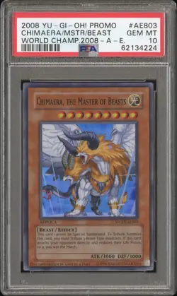Chimaera, The Master Of Beasts WCS-AE803 World Championship Promo Yugioh PSA 10 - Image 1