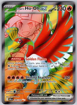 Ethan's Ho-Oh ex 209/182 Ultra Rare Destined Rivals Pokemon Holo Near Mint - Image 1