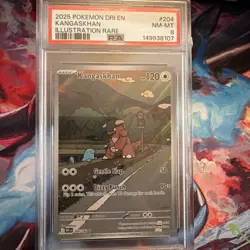 2025 POKEMON DRI EN-DESTINED RIVALS ILLUSTRATION RARE #204 KANGASKHAN PSA 8 - Image 2