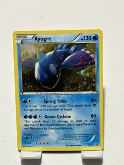 Kyogre XY51 2014 XY Black Star Promo Pokemon Card Cosmos Holo Exclusive - Nm - Image 1