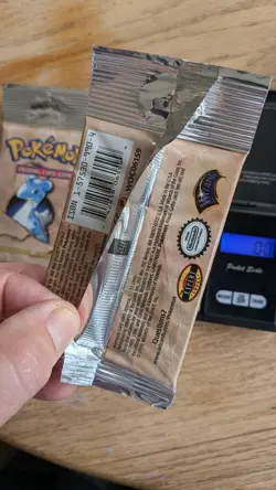 21.1g Pokemon Fossil Booster Pack Lapras Art Sealed 1999 - Image 3