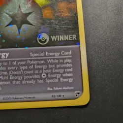 2003 WINNER Multi Energy 93/100- League Promo Stamped Holo Rare- Pokemon TCG- MP - Image 3