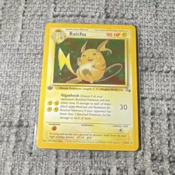 Raichu 14/62 First Edition Rare 1999 WotC 90 HP English Pokemon TCG - Image 1