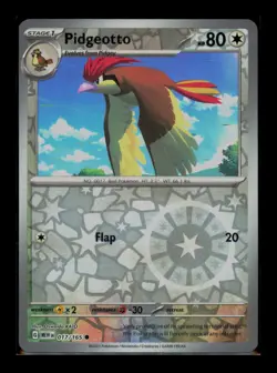 Pokemon Pidgeotto 017/165 Scarlet & Violet 151 Reverse Holo NM - Image 1