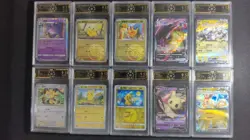 10x OCD 9.5 Graded Pokemon Chinese Pikachu Mimikyu Gengar Mewtwo Lot LN05 - Image 1