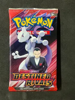 Pokemon Scarlet & Violet Destined Rivals Single Booster Pack Mewtwo Artwork - Image 1