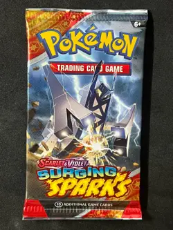 Pokemon Surging Sparks Single Booster Pack - Image 1