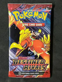 Pokemon Scarlet & Violet Destined Rivals Single Booster Pack Ho-Oh Artwork - Image 1