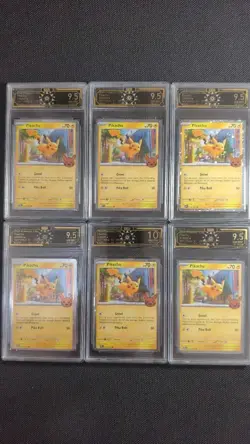 OCD 10/9.5 Pikachu 018/091 Holo Promo English Pokemon TCG Lot*6 GL15 - Image 1