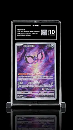 2024 Pokemon Center Stamp Pecharunt ETB Black Star Promo #129 TAG 10 GEM MINT - Image 1