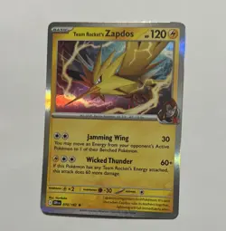 The Pokemon Company Team Rocket's Zapdos 070/182 Sv10 Holo Rare 120HP - Image 1