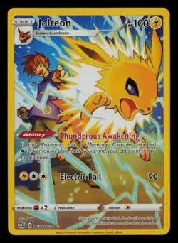 Jolteon19.49 TG04/TG30 Holo Brilliant Stars Trainer Gallery Pokemon NM - Image 1
