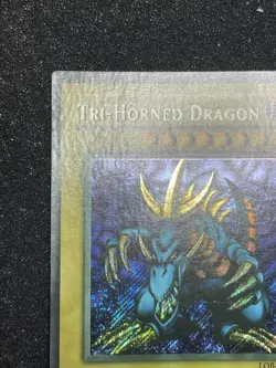 Yu-Gi-Oh! Tri Horned Dragon LOB-000 Unlimited 2002 Wavy Faded NM - Image 4