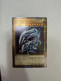 QCR Blue-Eyes White Dragon Quarter Century Secret Rare Yugioh NM TCG MP24-EN001 - Image 1