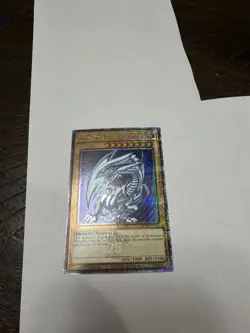 QCR Blue-Eyes White Dragon Quarter Century Secret Rare Yugioh NM TCG MP24-EN001 - Image 2