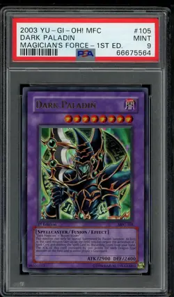 Dark Paladin MFC-105 1st Edition Ultra Rare *small crack* Yugioh PSA 9 *564 - Image 1