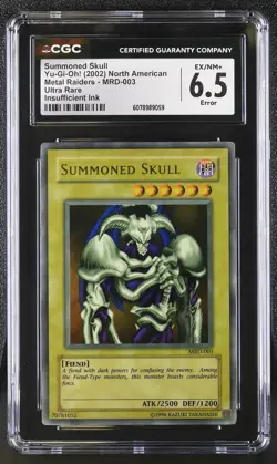Summoned Skull MRD-003 Original Ultra Rare Faded Yu-gi-oh! CGC 6.5 Ex/nm+ *059 - Image 1