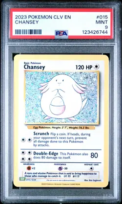 2023 POKEMON CLV-CLASSIC VENUSAUR & LUGIA EX DECK #015 CHANSEY PSA 9 - Image 1