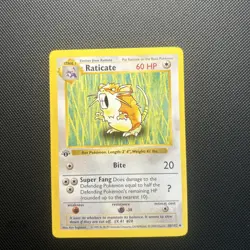 Raticate 1st Edition Base Set Shadowless 40/102 Pokemon. NM - Image 1