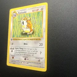 Raticate 1st Edition Base Set Shadowless 40/102 Pokemon. NM - Image 3