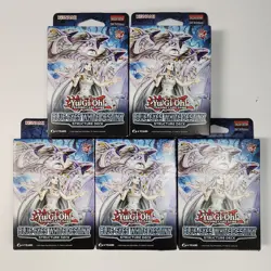 1st Edition Pack Yu Gi Oh Blue Eyes White Destiny Structure Decks! Sealed 5X Lot - Image 1