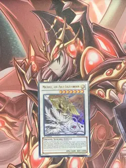 Yugioh Michael, the Arch-Lightsworn SDLI-EN036 Ultra Rare 1st Ed LP - Image 1
