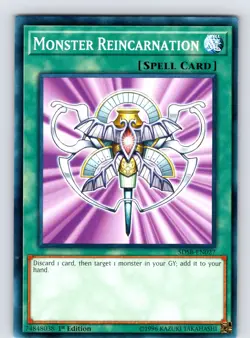 Monster Reincarnation Common 1st Edition SDSB-EN027 LP - Image 1