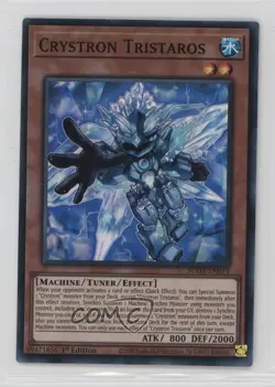 Super Rare - Crystron Tristaros 1st Ed. YuGiOh Supreme Darkness #SUDA-EN019 - Image 1