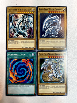 yugioh blue eyes white dragon polymerization ldk2 4 cards S092 - Image 1