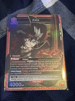 Asta Union Rare Black Clover UE08BT/BCV-1-075 Union Arena Card - Image 1