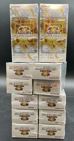 LOT OF 12 YU-GI-OH! LIMIT OVER COLLECTION THE RIVIALS ASIA JAPANESE BOXES SEALE - Image 1