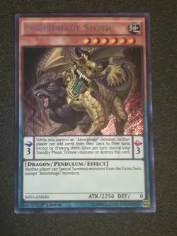 Yu-Gi-Oh! TCG Amorphage Sloth SHVI-EN030 1st Ed Secret Rare NM - Image 1