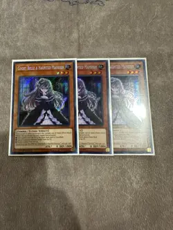Yugioh - 3x - Ghost Belle & Haunted Mansion - 1st FLOD-EN033 - Secret Rare - LP - Image 1