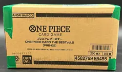 ONE PIECE JAPANESE PRB02 THE BEST VOL 2 CASE SEALED 200 PACKS BOX - Image 3