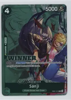 2024 One Piece Extra - Memorial Collection EB01 English Sanji (Alt Art) - Image 1