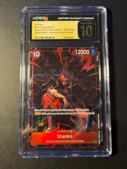 Shanks OP09-004 Alt Art One Piece 2024 English GCG Pristine 10 - Image 1