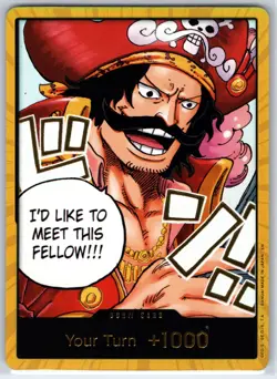 DON!! Card (Gol.D.Roger) (Gold) DON!! Carrying On His Will One Piece Foil NM - Image 1