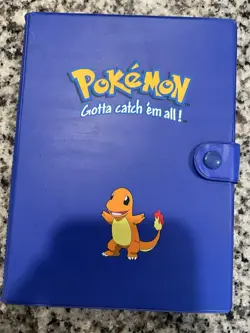 Pokemon Charmander Blue 6-Pocket Plastic Album for Pokemon TCG Cards - Image 1