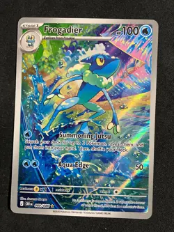 Frogadier 089/086 Chaos Rising IR 2026 NM card in hand RH Frogadier 021/086 - Image 1