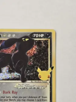 Pokemon TCG Celebrations Umbreon Gold Star 17/17 Holo 25th Anniversary CCG Card - Image 5