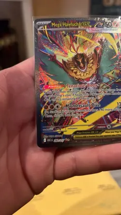 Mega Hawlucha EX Full Art Holo Rare Pokemon Card 283/217 250 HP 120+ Attack - Image 5
