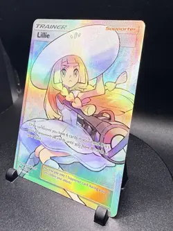 Lillie (Full Art) 147/149 Pokemon Sun & Moon Base Set Holo No Creases Nice Card - Image 2