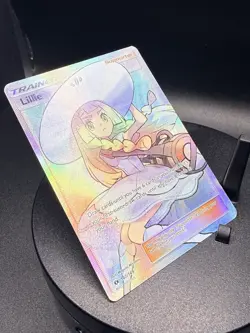 Lillie (Full Art) 147/149 Pokemon Sun & Moon Base Set Holo No Creases Nice Card - Image 4