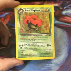 Pokemon Dark Vileplume TCG Holo Card Unlimited Rare 13/82 - Image 1