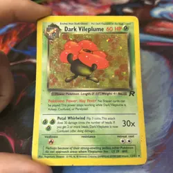 Pokemon Dark Vileplume TCG Holo Card Unlimited Rare 13/82 - Image 2