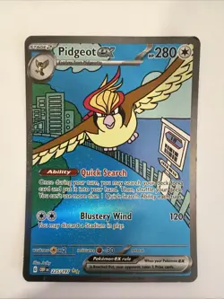 Pokemon Pigeot EX TCG Card 225/197 Obsidian Flames Special Illustration Rare - Image 1
