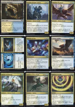 MTG - Ravnica Allegiance - Blue/White lot - 9 cards - NM - 2019 Magic - Image 1